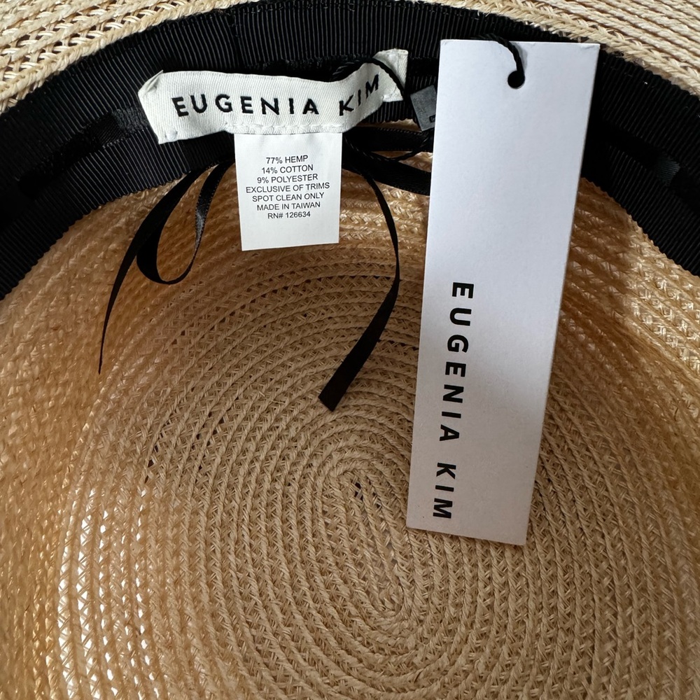 Eugenia Kim Loulou Hat Natural NWT One Size - Picture 4 of 5